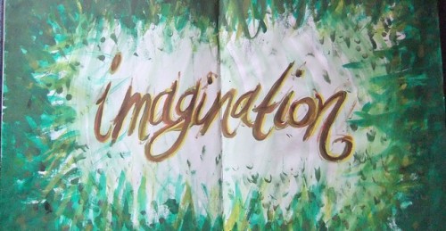 imagination text paint